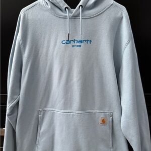 Carhartt Men's Light Blue Hoodie